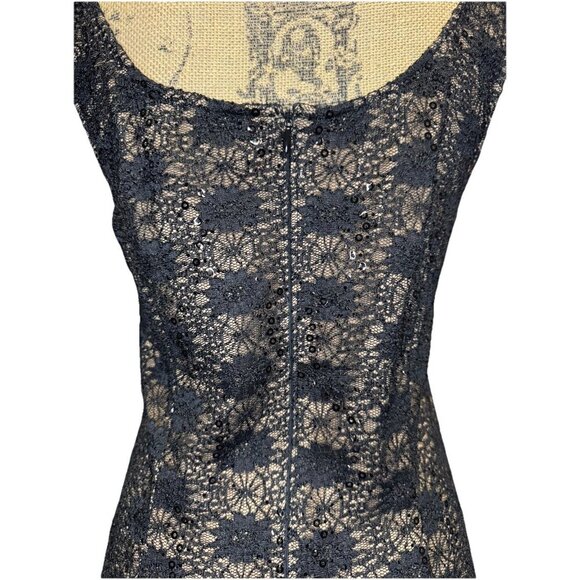 NWT ALEX EVENINGS Black Lace Shift Dress Jacket Set Formal Wedding Cocktail 14 - Picture 10 of 16